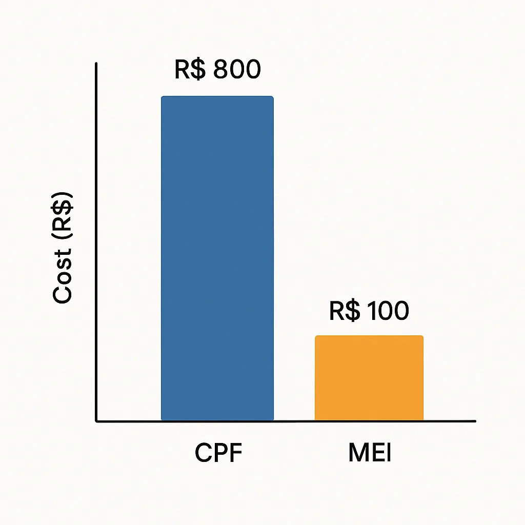 comparação de custos