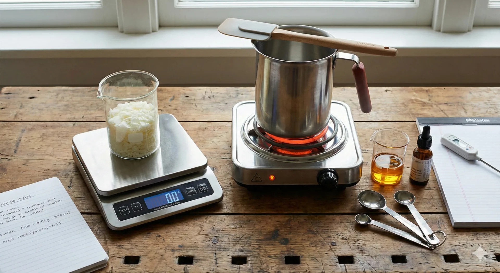 Materiais essenciais para trabalhar com velas artesanais