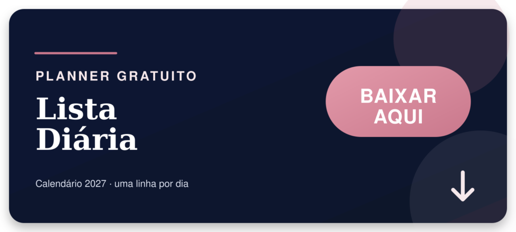 Calendário 2027 com Lista Diária: Organize Cada Dia no Planner