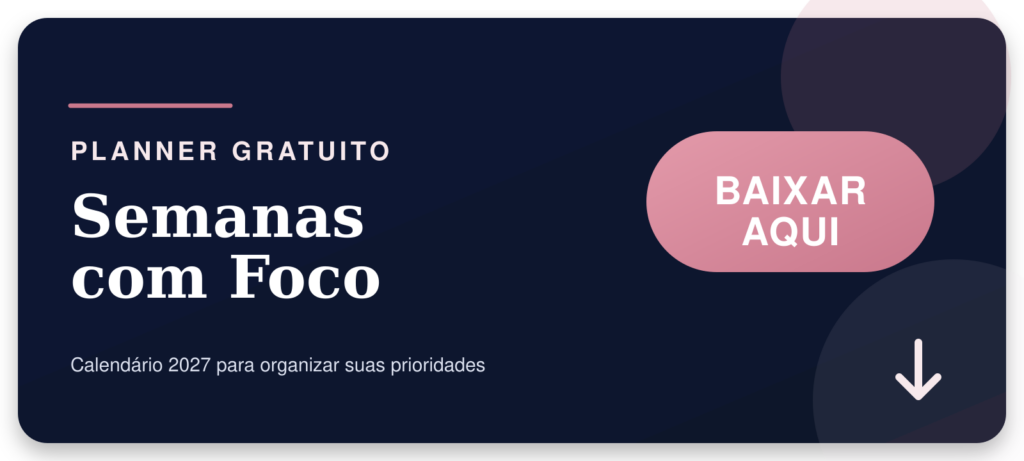 Calendário 2027 Semanas com Foco